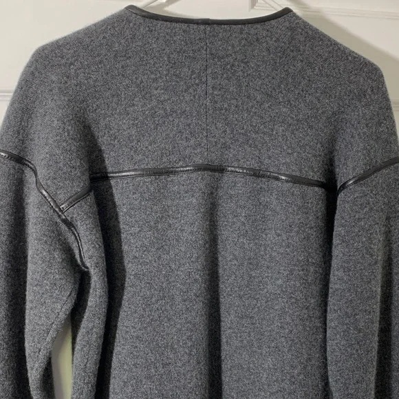 Gray Open Front Cardigan - Picture 4 of 7